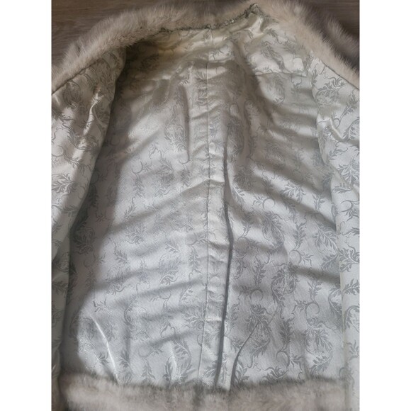Vintage 50’s Fur Mink  Cape Stole Silver Gray - Picture 4 of 9
